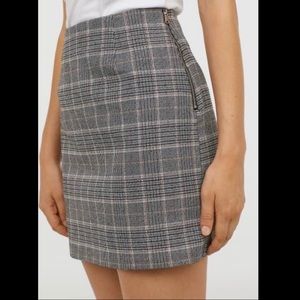 checkered skirt